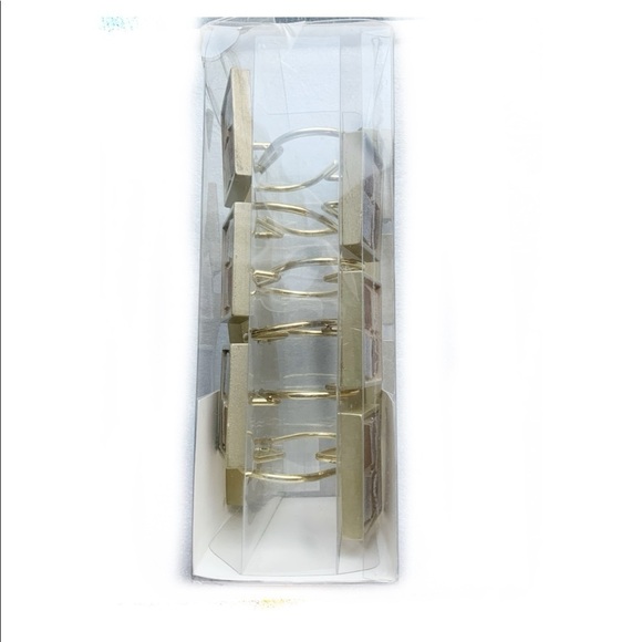 Mosaic Stone Bronze Shower Hooks Set of 12 - Picture 3 of 5